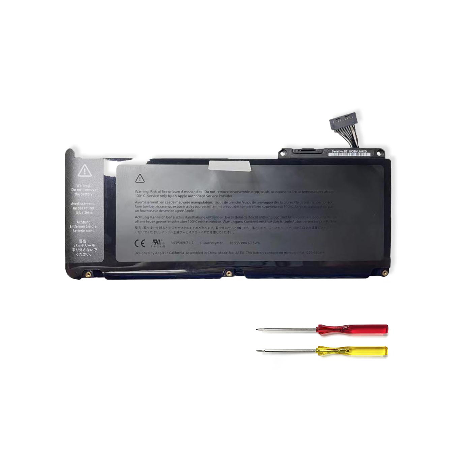 A1331 A1342 Replacement Battery for MacBook Unibody 13" Late 2009 Mid 2010 | 661-5391 020-6582-A MC233LL/A MC207LL/A MC516LL/A Compatible - Image 2