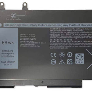 68Wh 3HWPP 15.2V Battery for Dell Latitude 5501 5510 5511 5401 5410 5411 E5410 E5510 E5401 E5501 E5411 E5511 Precision 3551 3541 for Inspiron 17 7500 7506 2-in-1 Black 451-BCMN 10X1J N2NLL 1VY7F 3YNXM