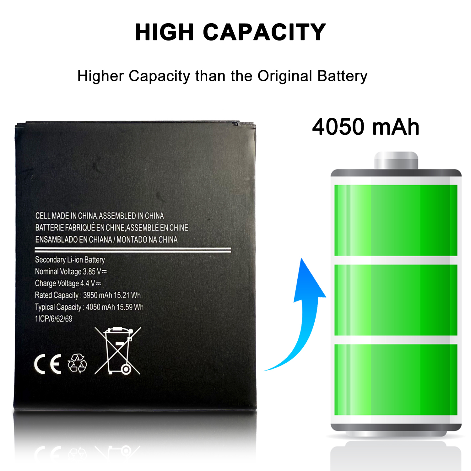 Replacement Battery Compatible with Samsung Galaxy Xcover 6 Pro 5G / Xcover6 Pro/Xcover Pro 2 SM-G736B EB-BG736BBE with Toolkit - Image 3