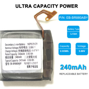 High quality battery EB-BR880ABY Battery for Samsung Galaxy Watch 4 40mm SM-R860 SM-R865 / for Samsung Galaxy Watch 4 Classic 42mm SM-R880 SM-R885 with Repair Tools Set