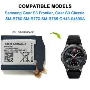 High quality battery  Battery EB-BR760ABE for Samsung Gear S3 Frontier Classic SM-R760 46mm 380mAh