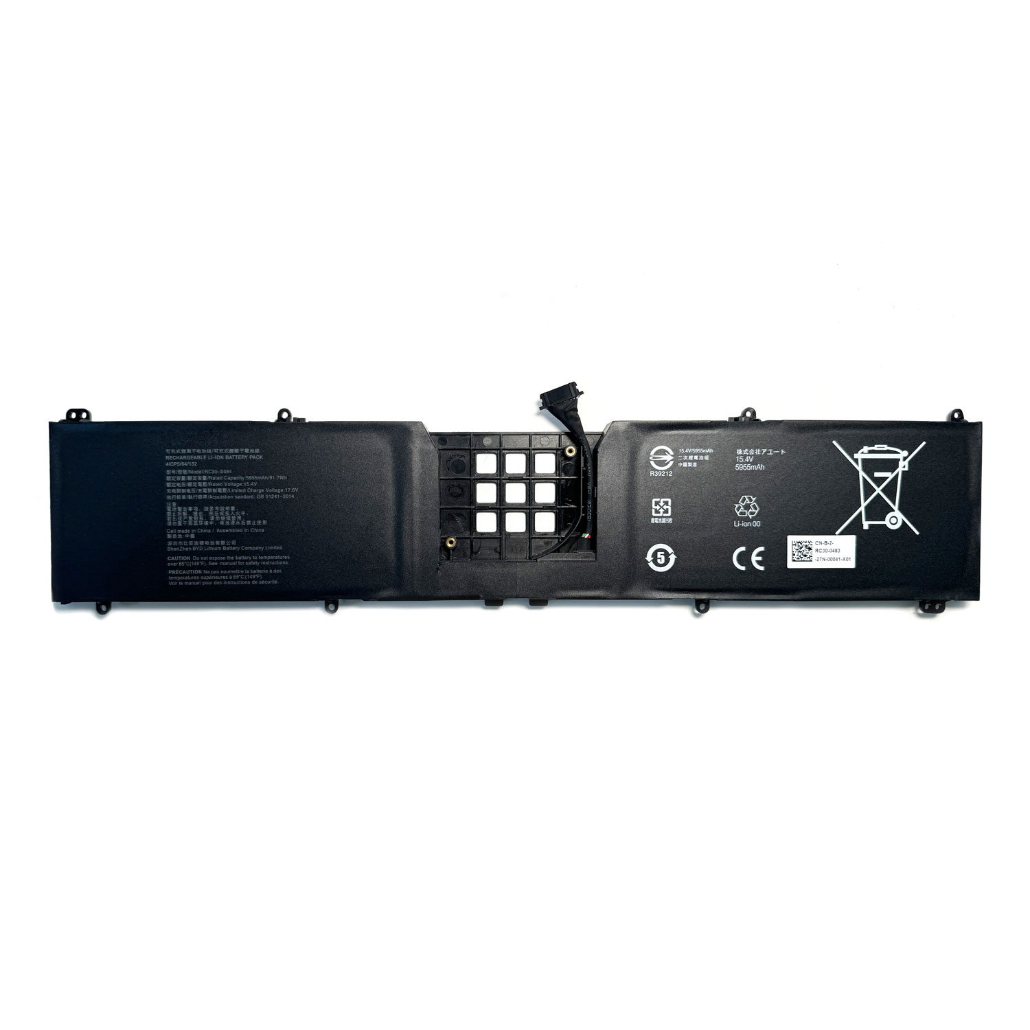 Genuine RC30-0484 Laptop Battery for Razer Blade 18 2023 RZ09-0484X 2024 RZ09-0509 Serie for Razer Blade 18" (2023) RZ09-0484x RC30-04840200-B3U1 Series RZ09-0484 91.7Wh 5955mAh
