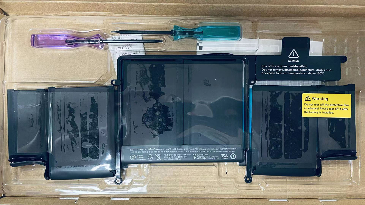 High quality battery A1502 A1493 A1582 Replacement Battery for MacBook Pro 13" Retina (2013-2015) | 71.8Wh 11.34V | High quality battery Compatible - Image 8