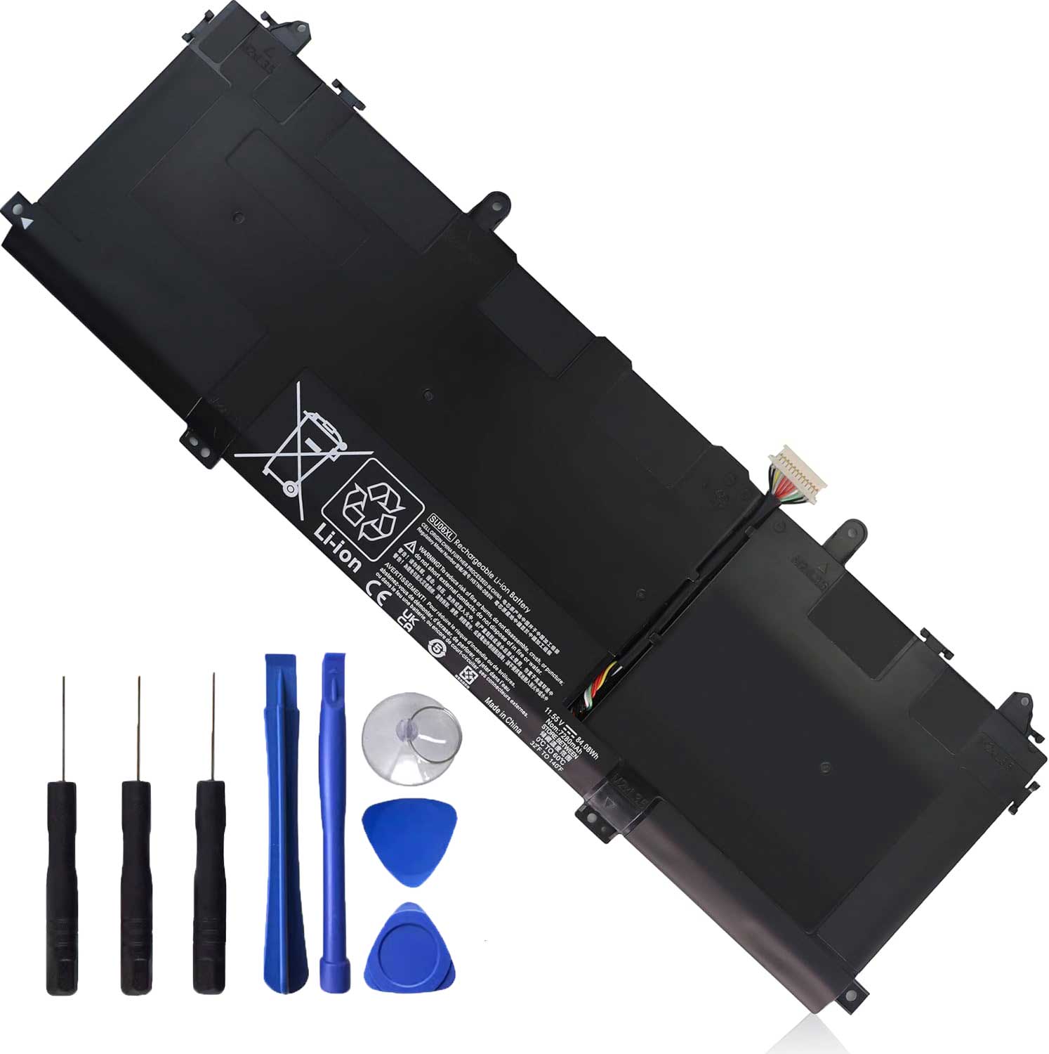 High quality battery SU06XL L29184-005 Laptop Battery for HP Spectre X360 Convertible 15-df0xxx 15-df1xxx 15-df0033dx 15-df1033dx 15-df0069nr 15t-df100 15-df1043dx 15-df1043dx 15-df0013dx 15-DF 15T-DF L29048-271 SU06084XL - Image 4
