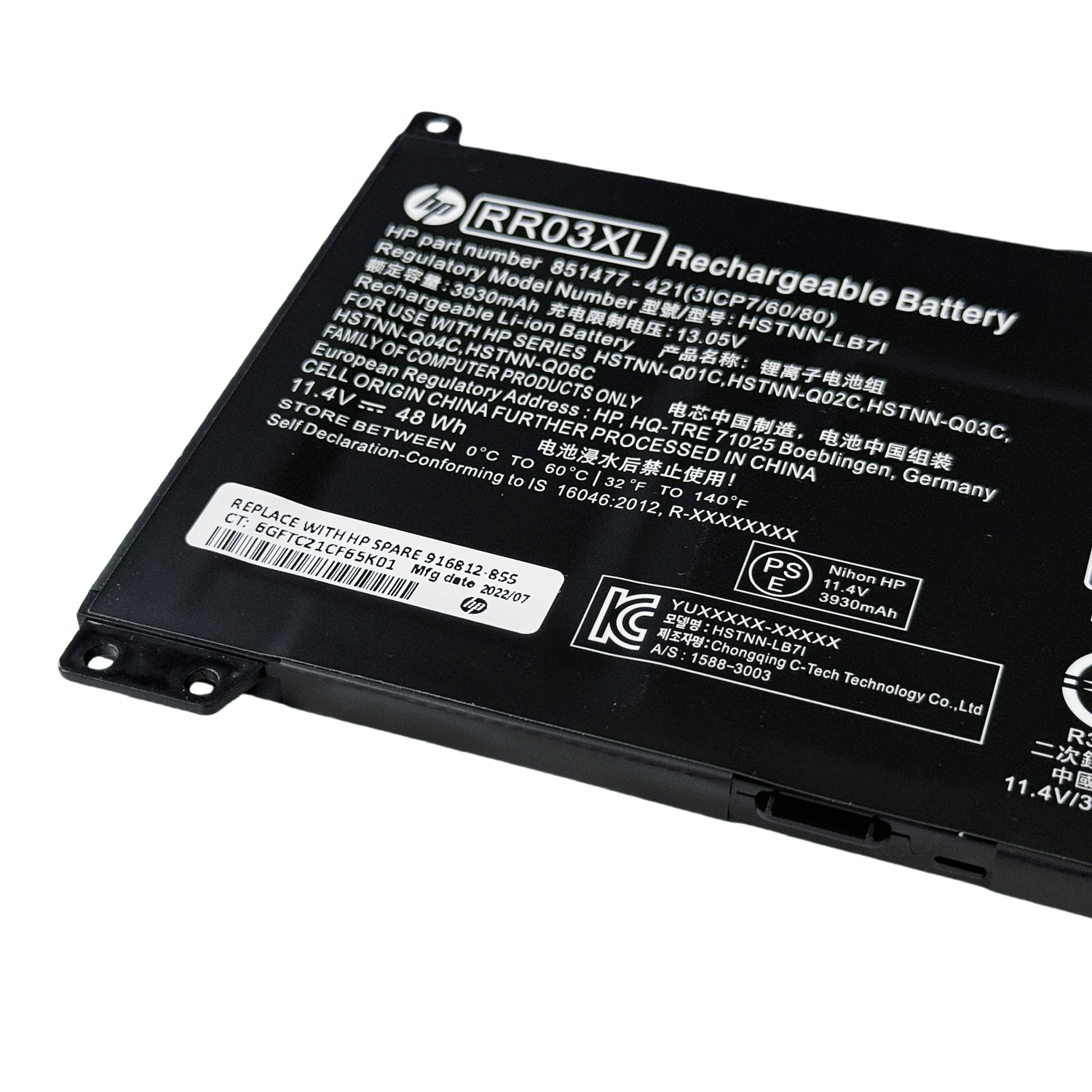 Genuine RR03XL Laptop Battery for HP ProBook 440/450/470 & Mobile Thin Client MT Series
