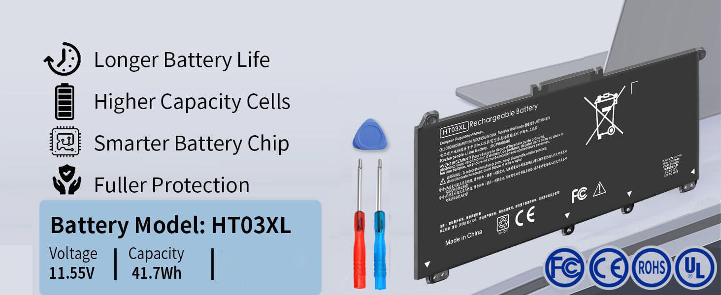 Genuine HT03XL L11119-855 Laptop Battery for HP Pavilion 14-CE 15-DA 15-CS 17-CA Series