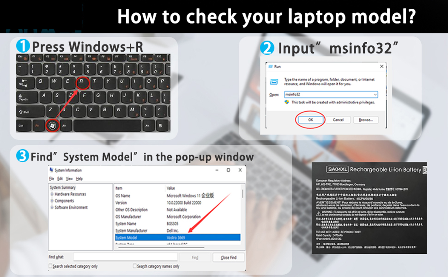 Genuine SA04XL Laptop Battery for HP Envy X360 15-DR Series – 15.12V 55.67Wh