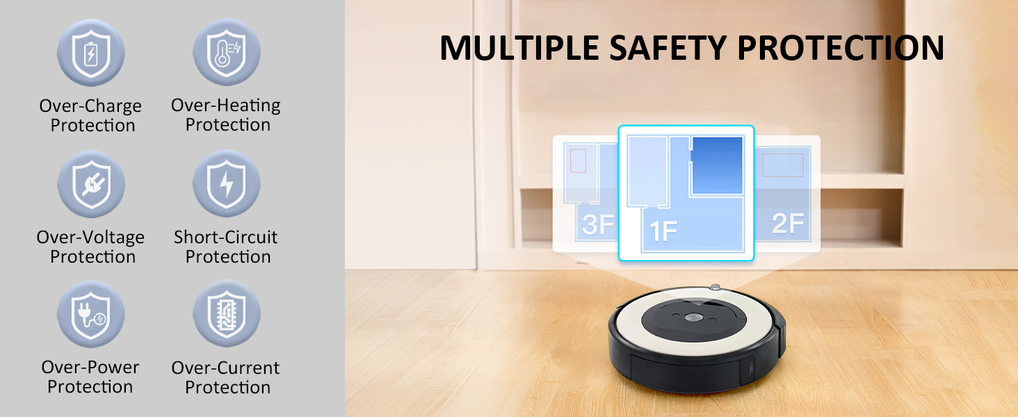 ABL-D2 ABL-D2A Replacement Battery Compatible with iRobot Roomba j7 j7+ j8+ i8 i8+ i4 i4+ i6 e5 e6 Combo i5 j5 j9 Series – 14.4V 32Wh High-Performance Power Pack