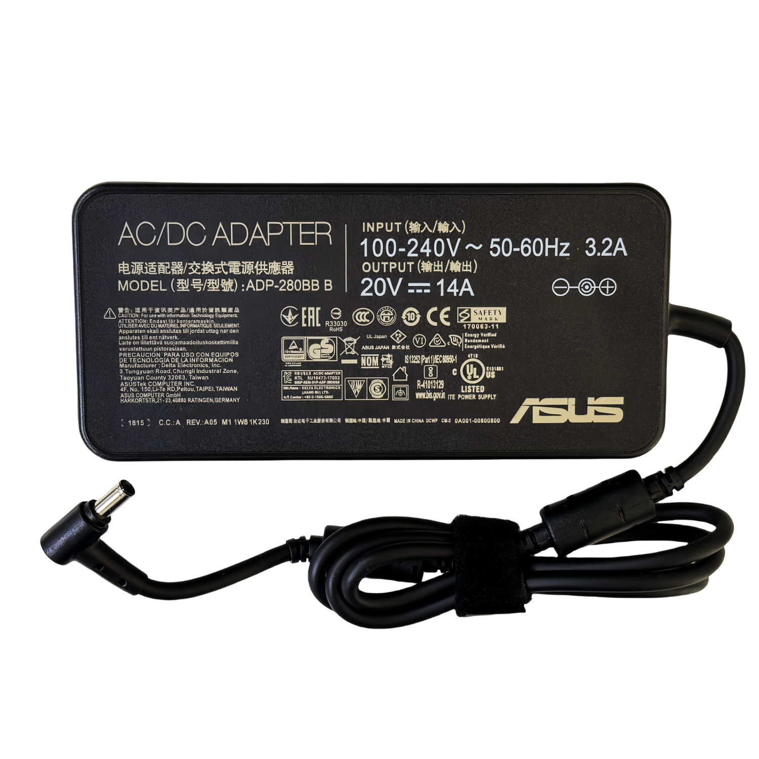 Genuine 280W 20V 14A ADP-280BB B AC Adapter Charger for ASUS ROG Strix Scar 17 G732 Series