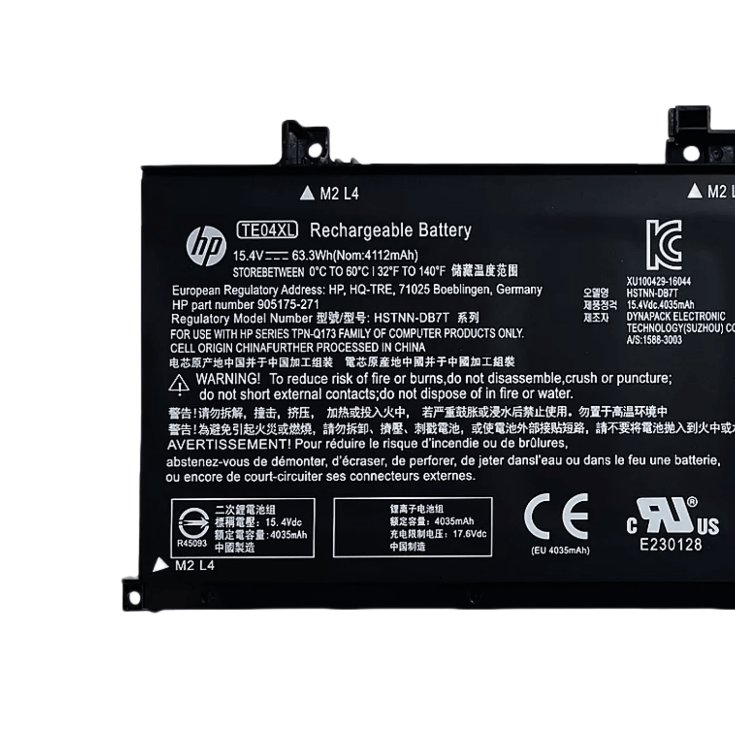 Genuine TE04XL Laptop Battery for HP Omen 15-AX & Pavilion 15-BC Series – 15.4V 63.3Wh