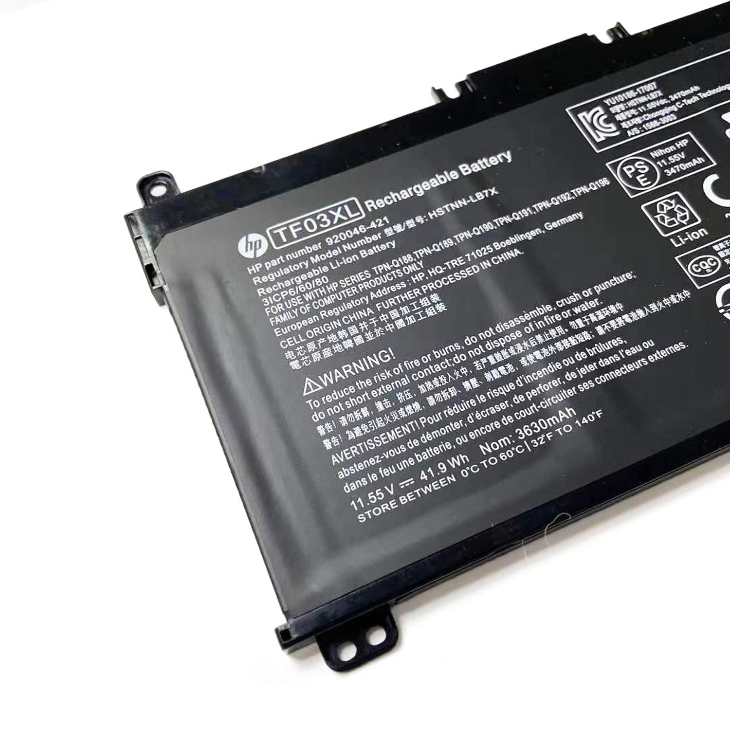 High quality battery TF03XL Battery TF03041XL for HP Pavilion 15-CC 15-CD 14-BK Series:15-cc154cl 15-cc060wm 15-cc152od 15-cc055od 15-cd040wm;17-AR007CA 17-AR050WM 920046-121 421 541 920070-855 HSTNN-IB7Y LB7J LB7X UB7J - Image 5