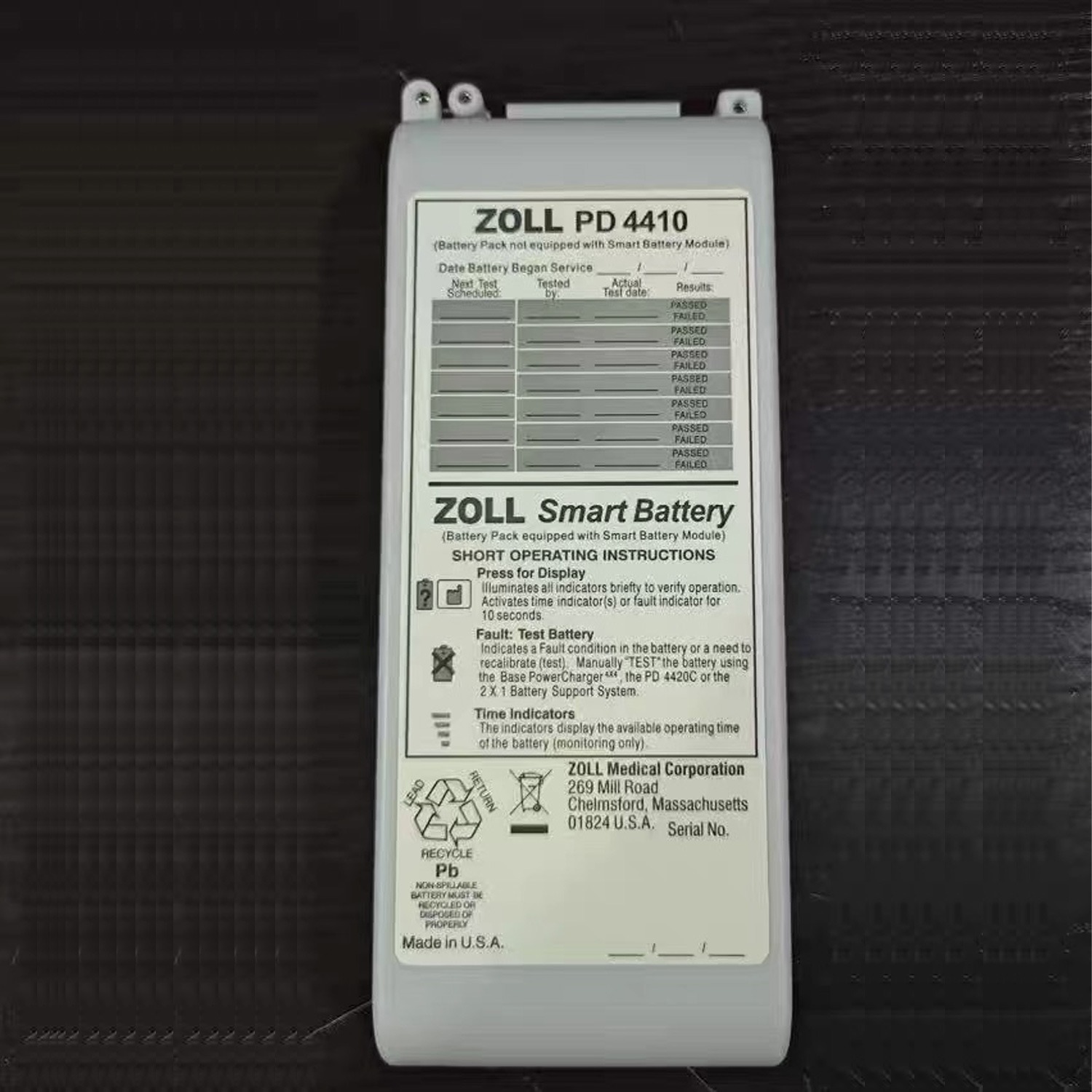 PD4410 ZOLL Replacement Battery for M Series Monitors 1400 1600 1700 2000