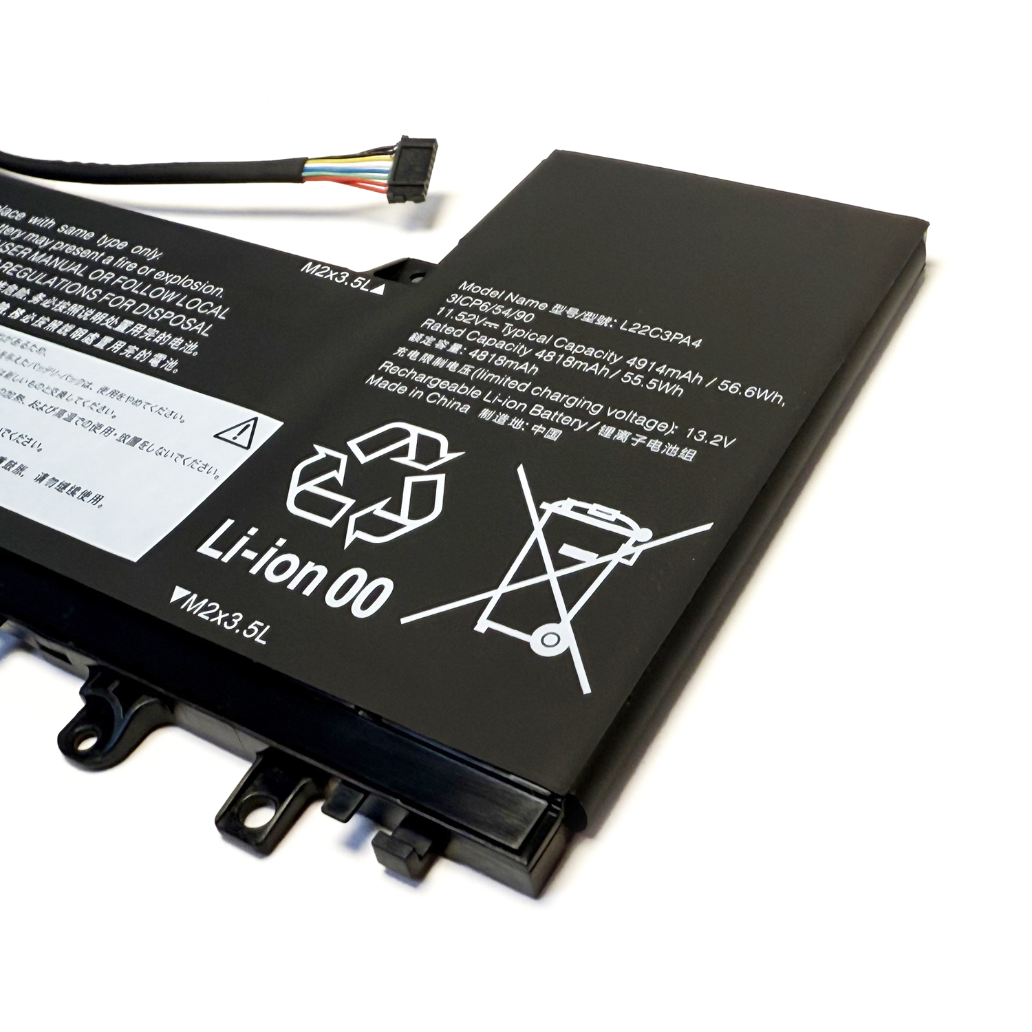 High quality battery L22M3PA4 Laptop Battery Replacement for Lenovo IdeaPad Slim 5 16ABR8 16IAH8 16IRL8 Series L22L3PA4 L22C3PA4 L22B3PA4 56.6Wh 4914mAh 11.52V - Image 7