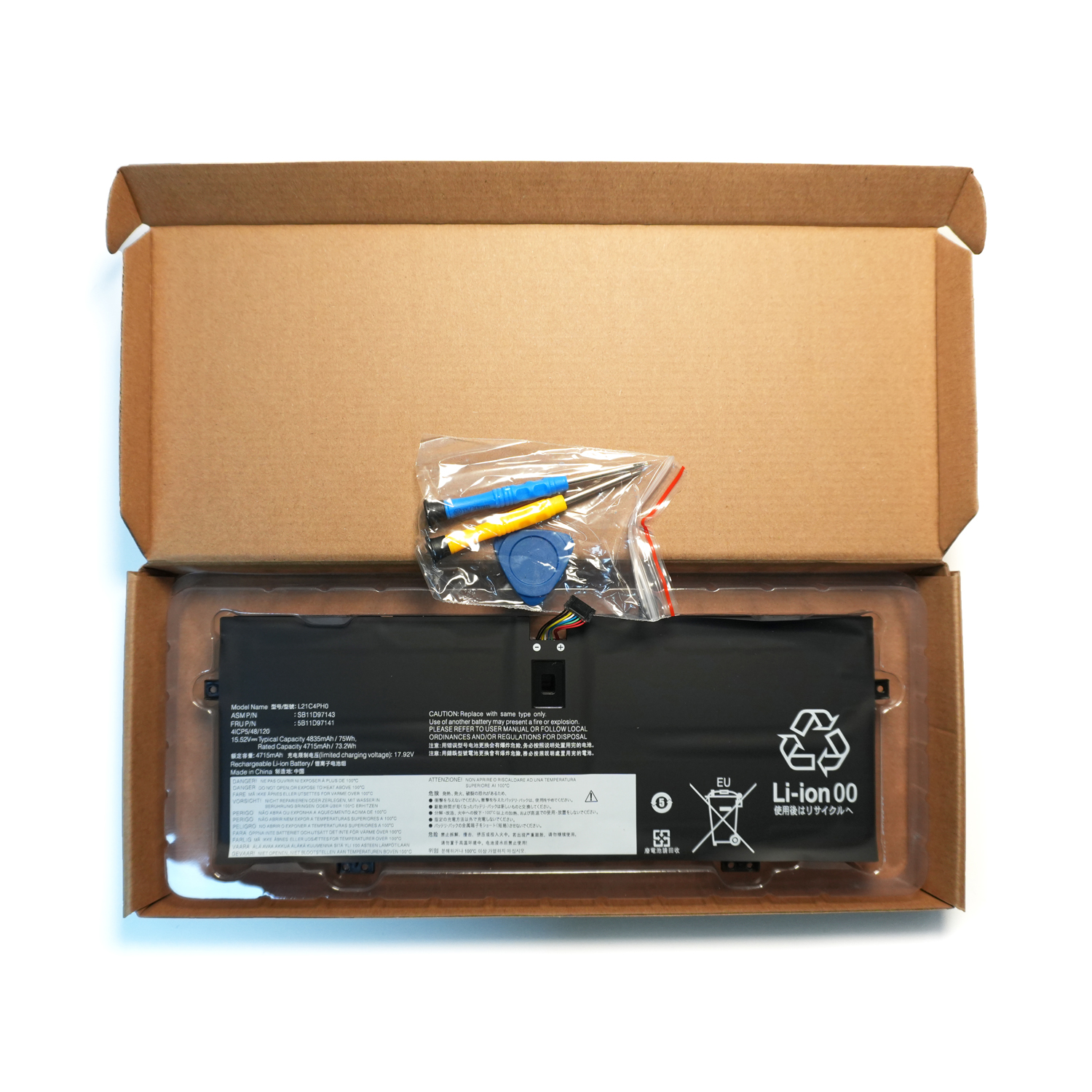 High quality battery 75Wh L21C4PH0 L21B4PH0 Battery Replacement for Lenovo IdeaPad Yoga 9-14IAP7 Type 82LU/ Yoga 9-14IRP8 Type 83B1 Series Notebook L21D4PH0 SB11D97143 SB11D97136 15.52V 4835mAh - Image 7