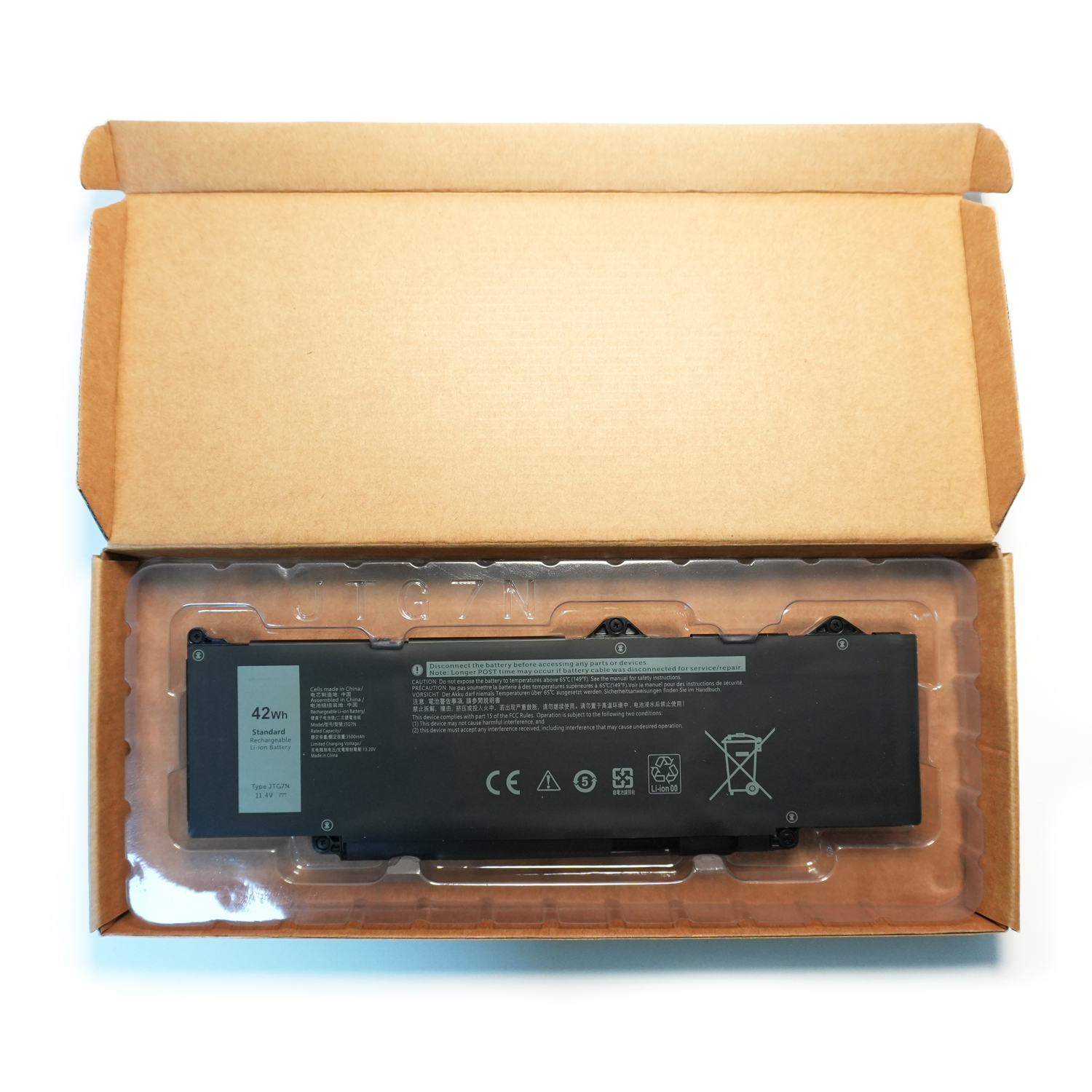 Genuine JTG7N 42Wh Battery Replacement for Dell Latitude 5340 5440 5540 & Precision 3490 Laptop