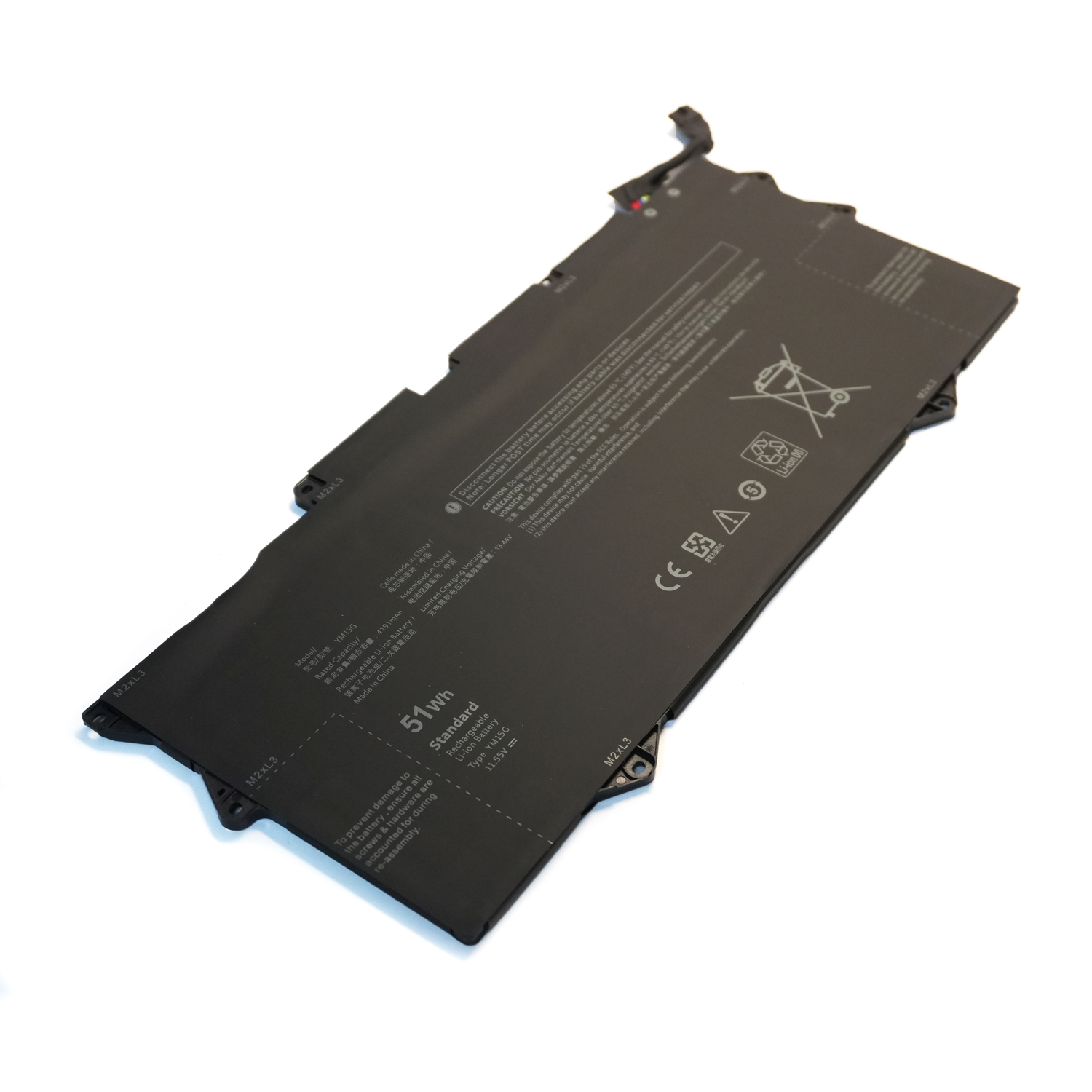 Genuine YM15G Laptop Battery Replacement for Dell XPS 13 9315 | 51Wh 11.55V