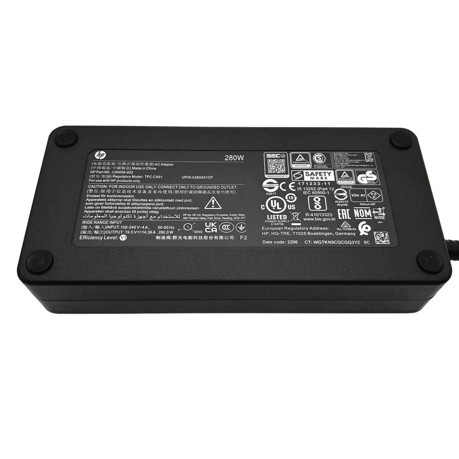 High quality battery HP TPC-CA61 280W 7.4mm Adapter Charger Replacement for HP Engage One Pro AIO Power Supply - Image 2