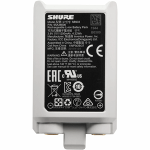 Shure SB903 Lithium-Ion Battery for SLX-D | Reliable Rechargeable Power