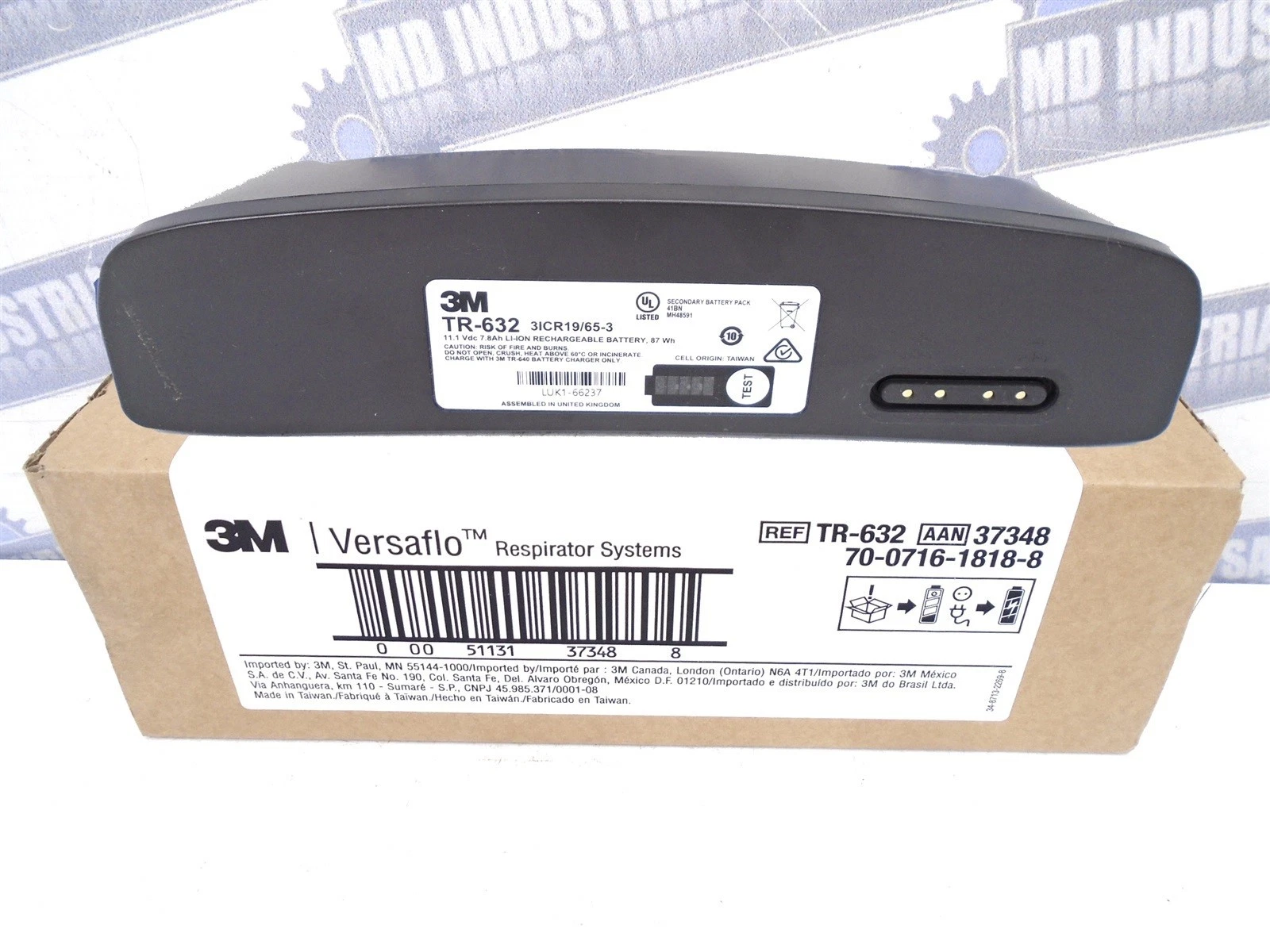 High quality battery 3M TR-632 High Capacity PAPR Battery for Versaflo TR-600 | Long-Run Replacement Power Pack - Image 3