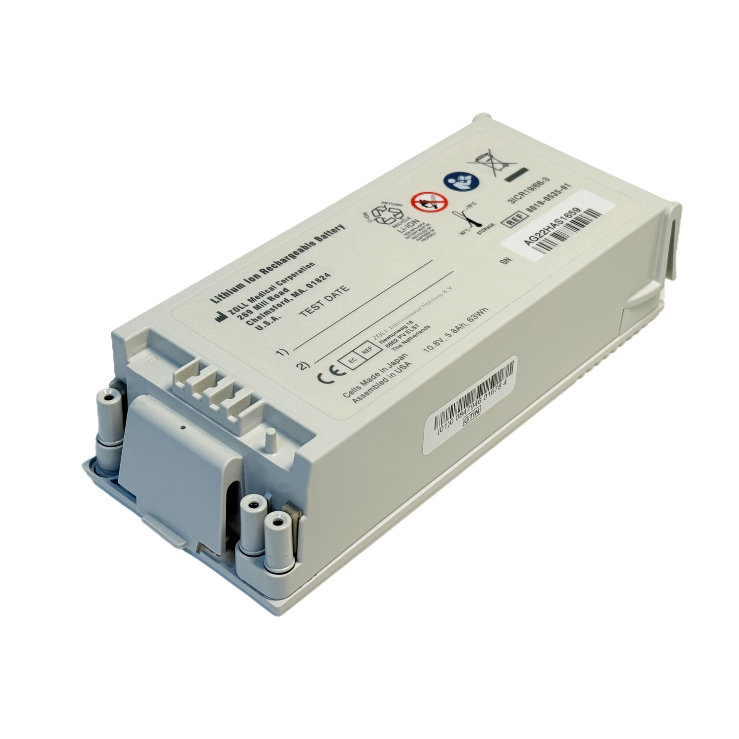 Rechargeable REF 8019-0535-01 Battery for Zoll SurePower E & R Series Defibrillator | 10.8V 5.8Ah Replacement Pack - Image 6