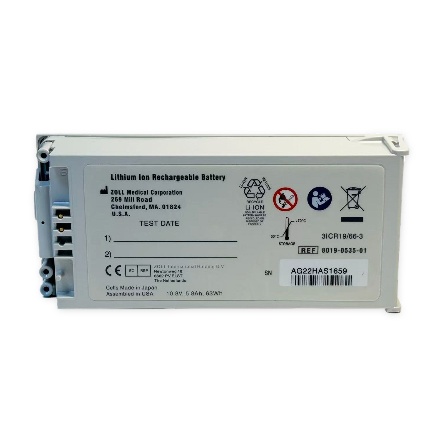 Rechargeable REF 8019-0535-01 Battery for Zoll SurePower E & R Series Defibrillator | 10.8V 5.8Ah Replacement Pack - Image 8