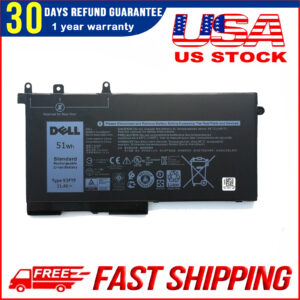 Genuine 51Wh 93FTF Battery for Dell Latitude 5580 5480 5280 5590 5490 5491 5290 – Reliable Replacement
