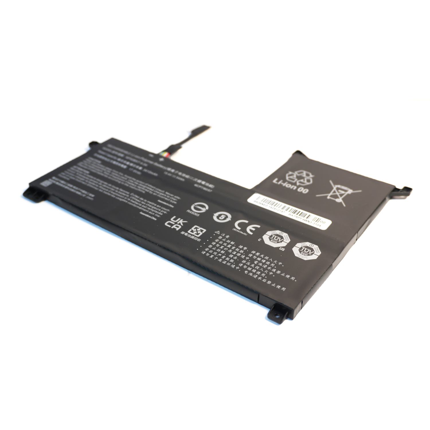 NP50BAT-4-54 6-87-NPSKS-53G00 Laptop Battery for Clevo NP70 X17 AT22 G7 KE XMG Focus 16 X15 at 4ICP7/60/57 15.4V/54Wh/3510mAh/4Cell - Image 4