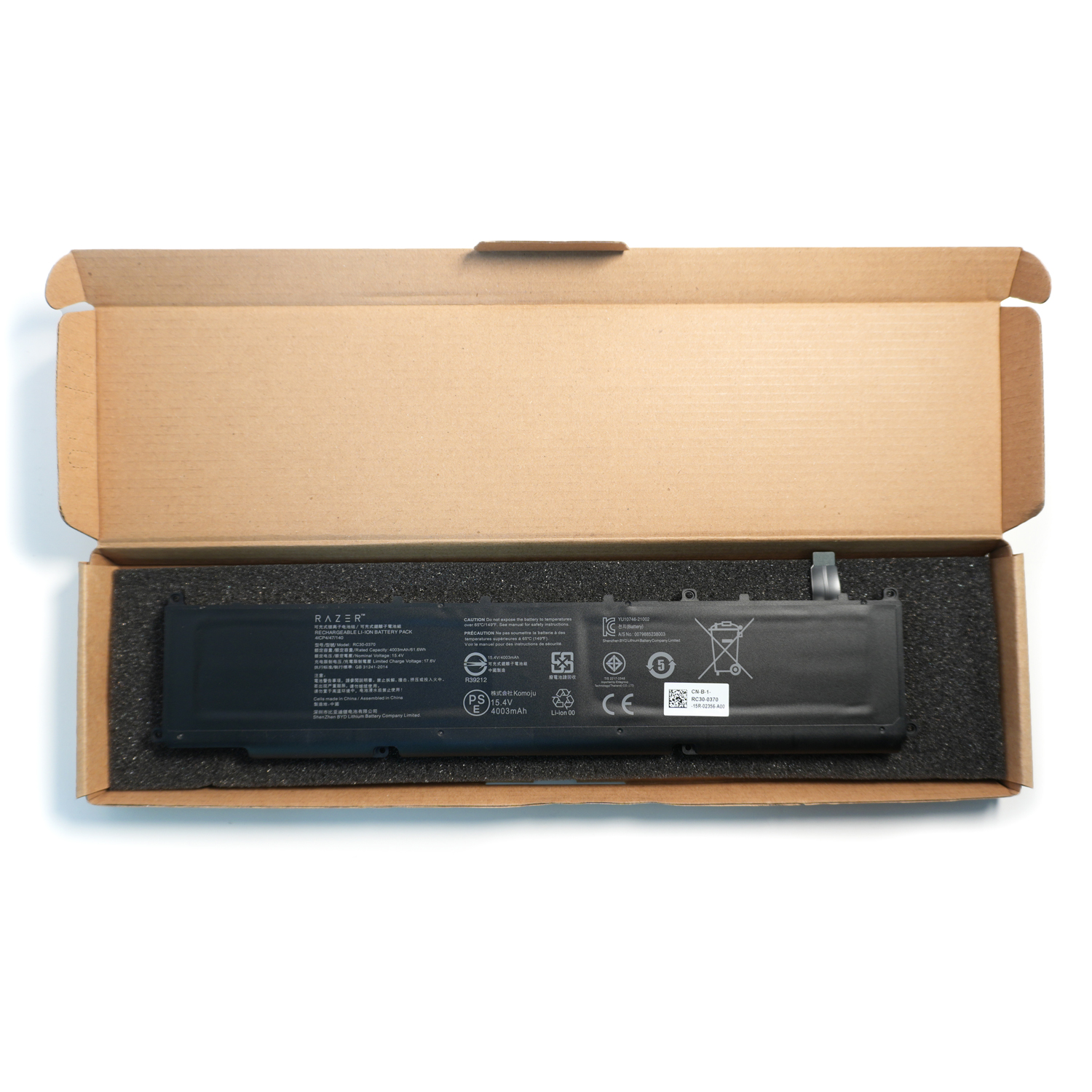 High quality battery RC30-0370 Laptop Battery Compatible with Razer Blade 14 2021 2022 RZ09-0370 RZ09-0368 RZ09-0427 RZ09-0370AE23 RZ09-0370BEA3-R3U1 RZ09-0370CEA3-R3U1 RZ09-0427EE23-R3U1 Series 61.6Wh 15.4V - Image 7