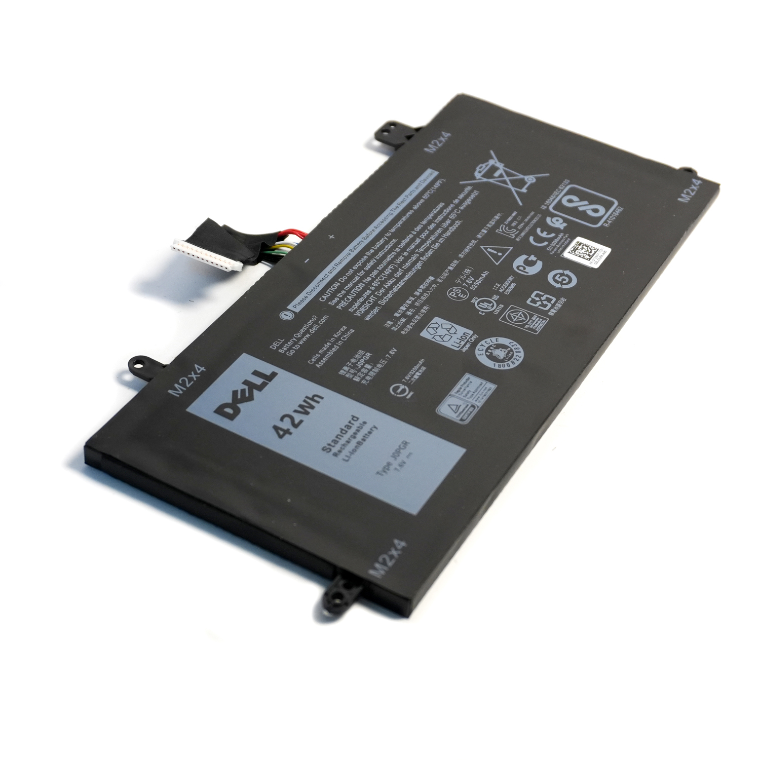 Genuine J0PGR Replacement Battery for Dell Latitude 12 5285 5290 2-in-1 Tablet Laptop | 7.6V 42Wh 5250mAh