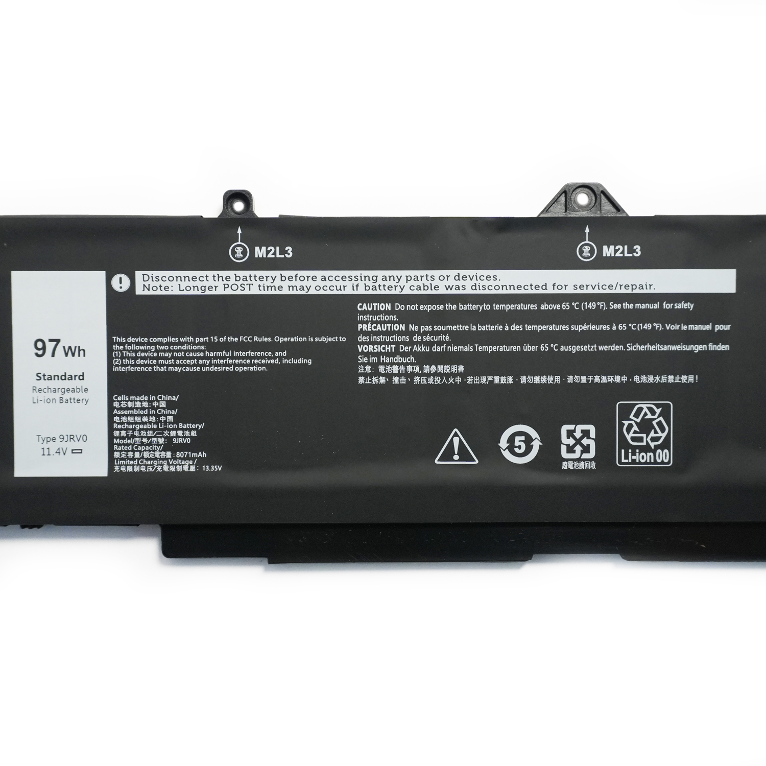 High quality battery 97Wh 9JRV0 11.4V 8071mAh Laptop Battery Replacement for Dell Latitude 5521 5531 Alienware m18 R1 R2 - Image 5