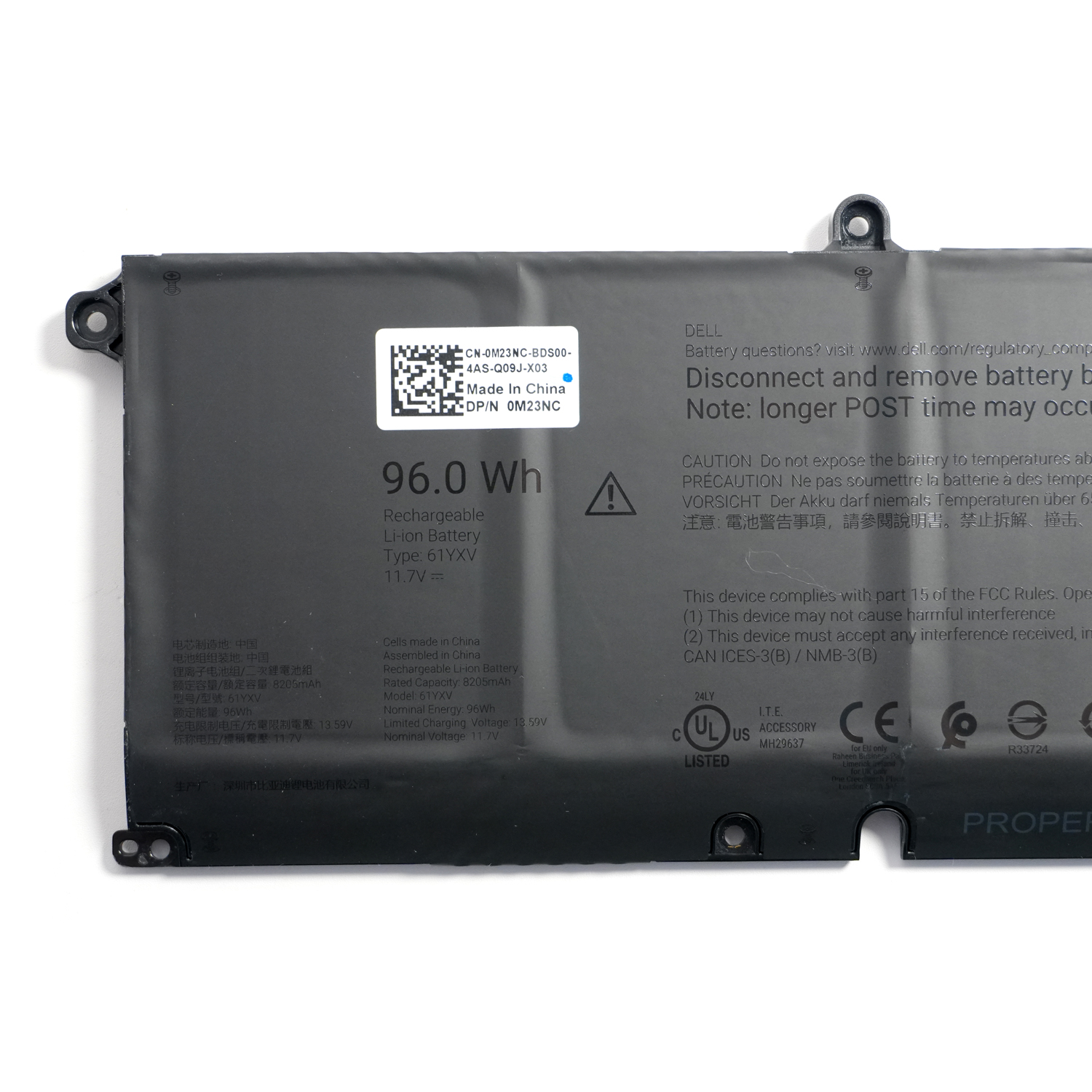 Genuine 61YXV 96Wh Replacement Battery for Dell Alienware 16 / 18 Area-51 & Aurora Series