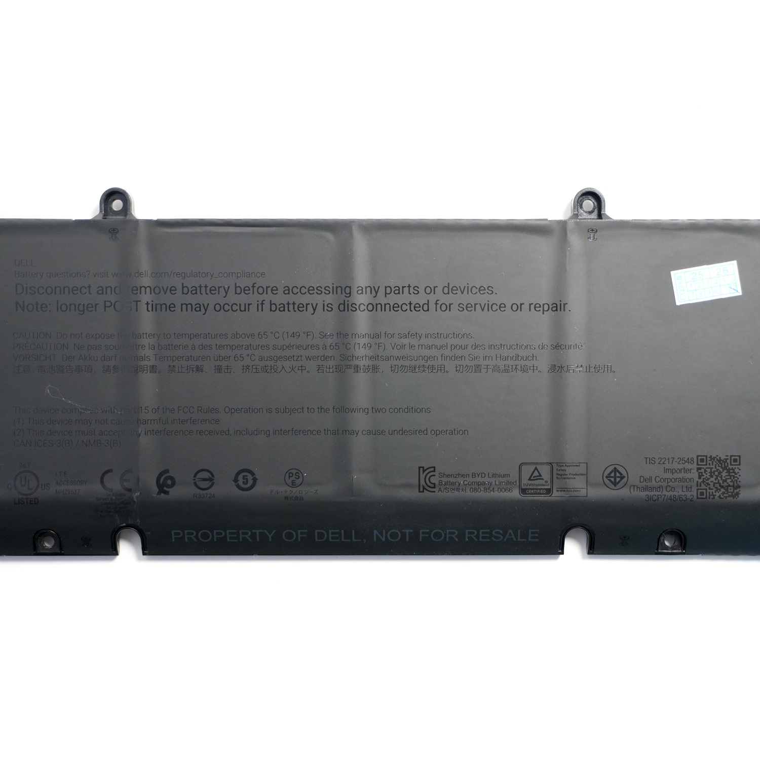 Genuine 61YXV 96Wh Replacement Battery for Dell Alienware 16 / 18 Area-51 & Aurora Series
