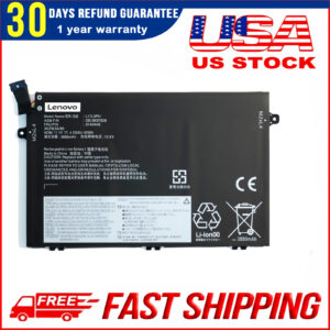Shop the genuine Lenovo 11.1V 45Wh L17C3P51/L17L3P51/01AV445 laptop battery compatible with ThinkPad E480, E485, E490, E495, E580, E585, E590, E595, E14 Gen 1, E15 Gen 1, and E41 Series. Reliable performance, long-lasting power, perfect fit replacement.