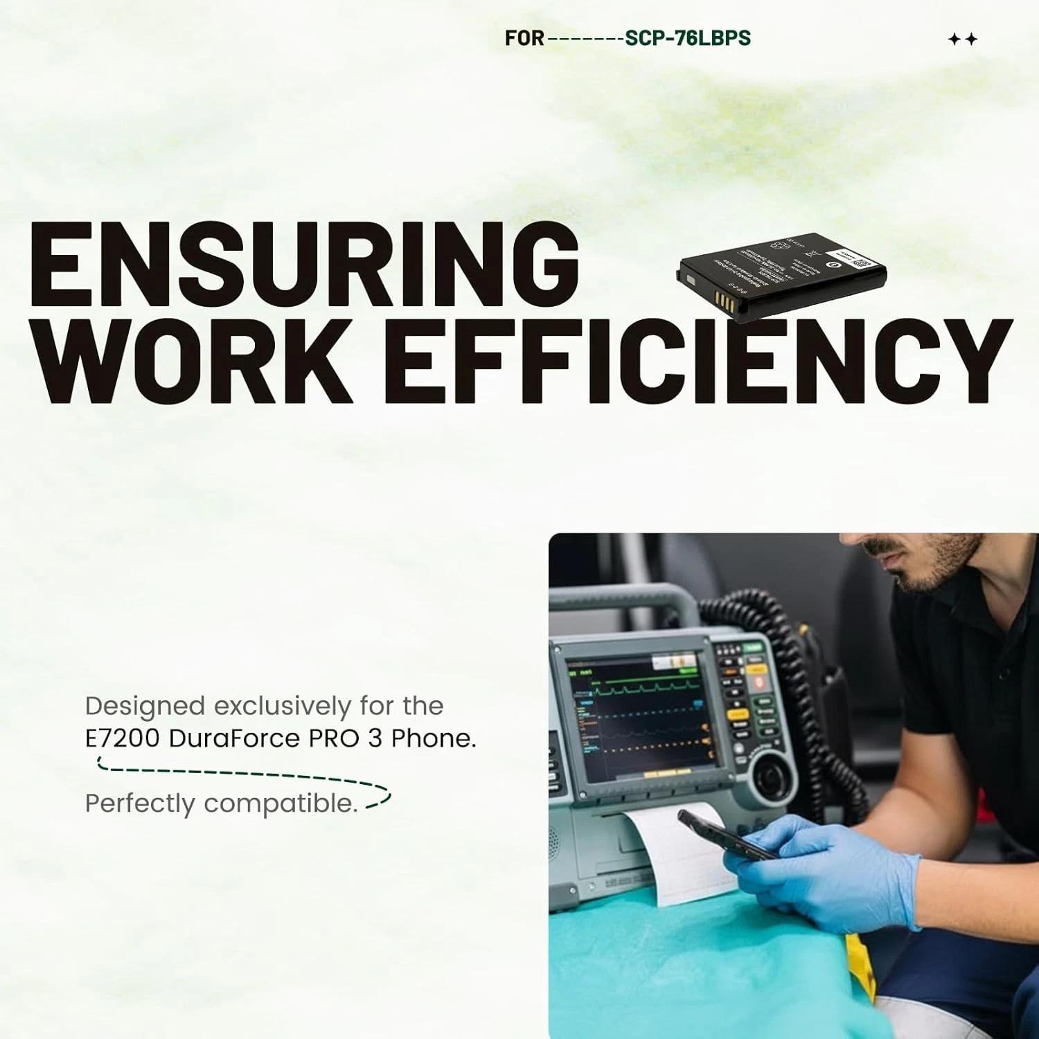 SCP 76LBPS Battery 2025 Upgrade – Replacement Battery for E7200