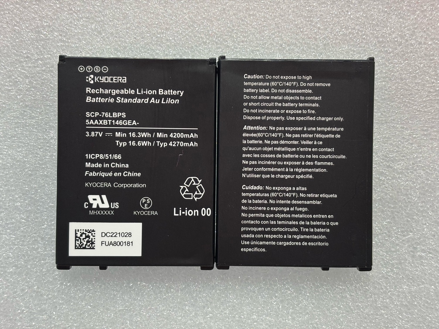 New OEM Original Kyocera Battery SCP-76LBPS For E7200 DuraForce PRO 3 - Image 3