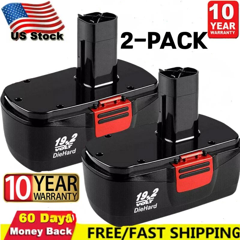 2-Pack Replacement Battery for Craftsman 19.2V C3 & DieHard Tools