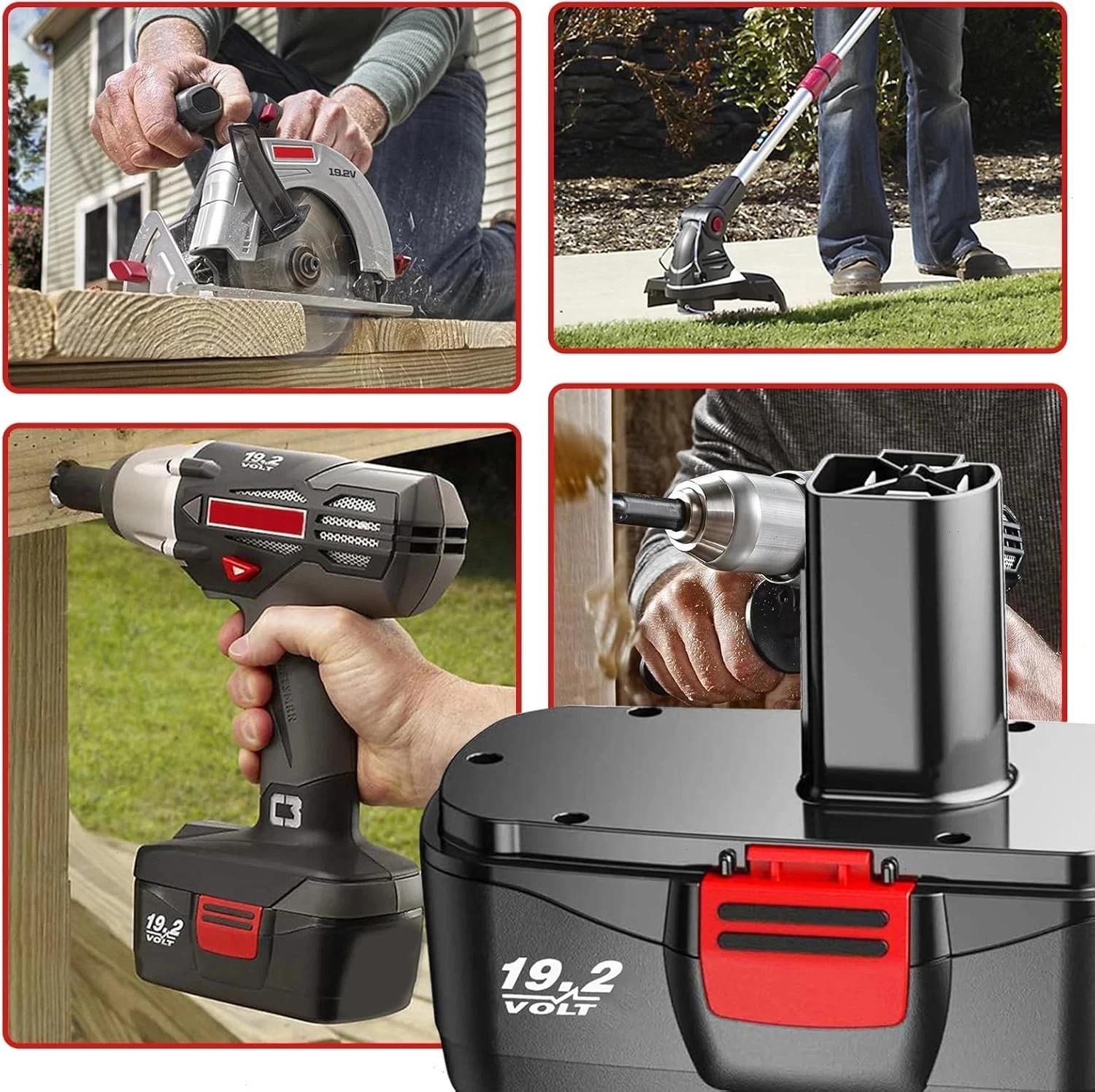 2-Pack Replacement Battery for Craftsman 19.2V C3 & DieHard Tools