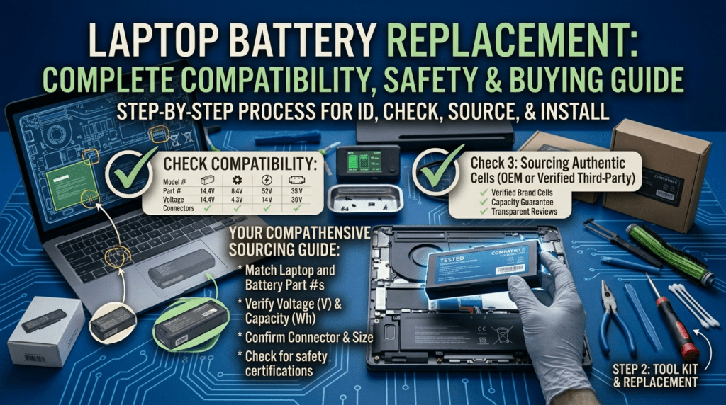 How to Replace a Laptop Battery: Complete Compatibility, Safety & Buying Guid