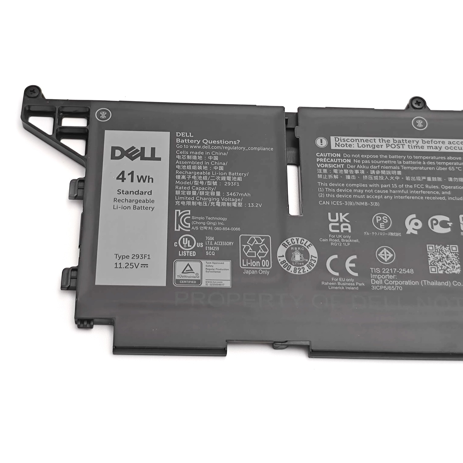 New Genuine 293F1 41Wh Battery for Dell Latitude 7330 Rugged Extreme