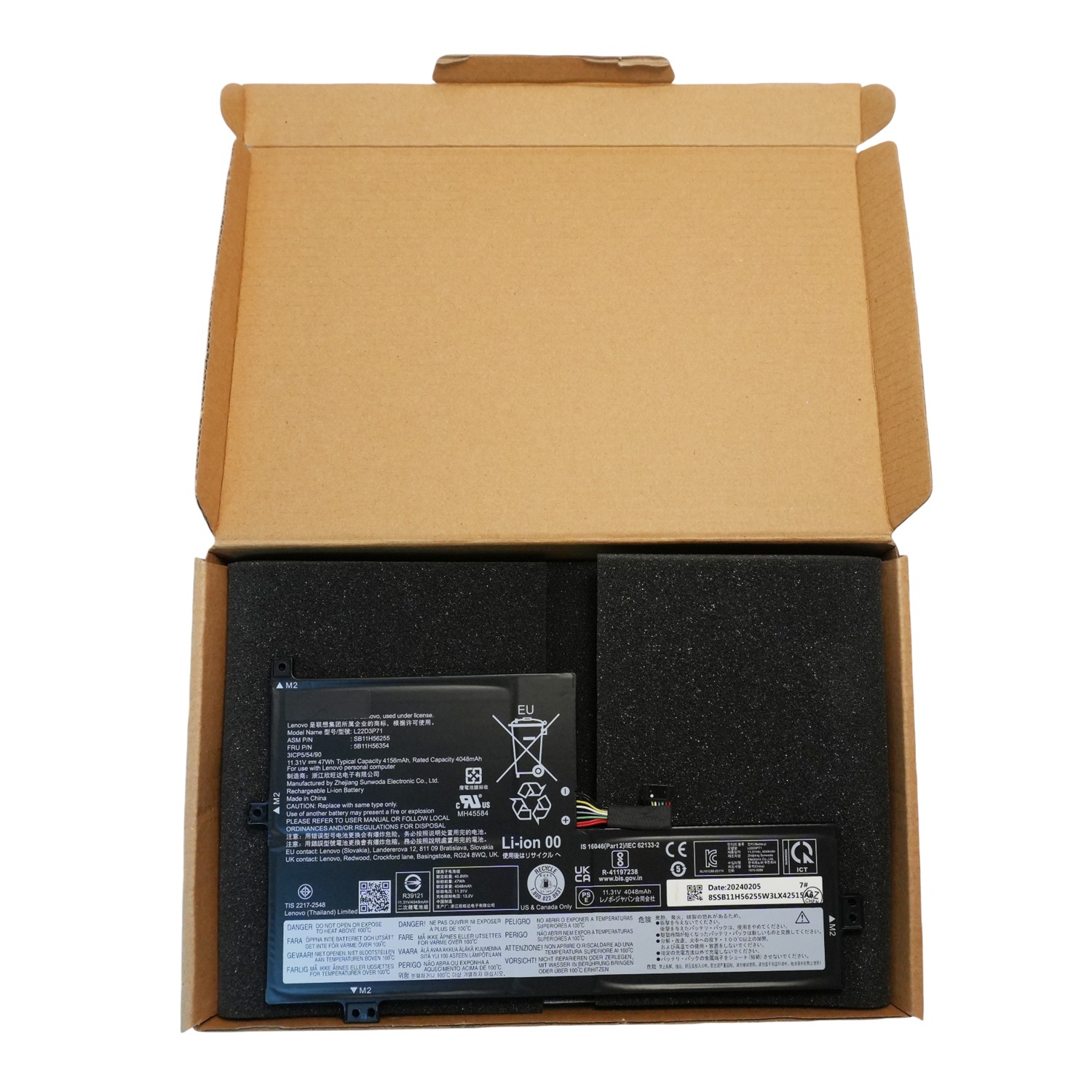 L22M3P72 L22D3P71 Battery for Lenovo 100w 300w Yoga Gen 4 47Wh