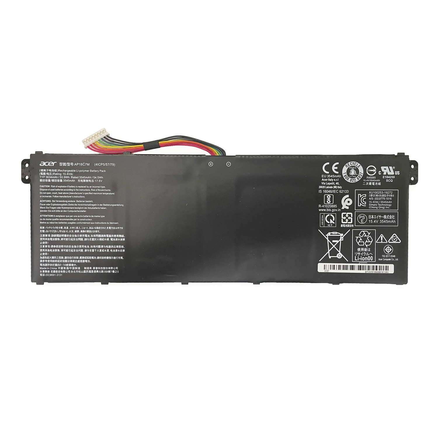 Genuine AP18C7M 4ICP5/57/79 Battery for Acer Swift 3 5 SF514 SF313-52 SF313-53
