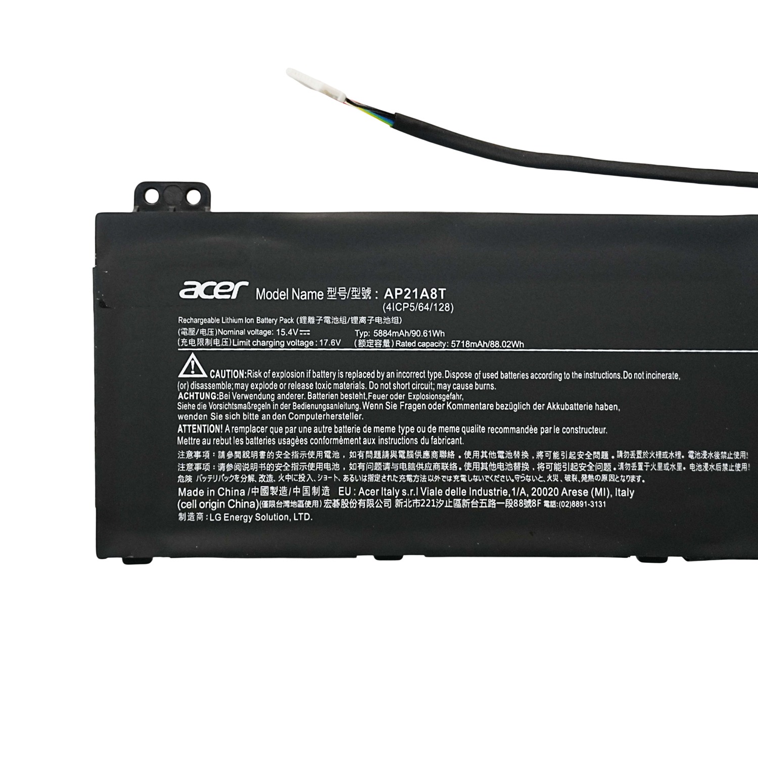 New Genuine AP21A8T battery For Acer Predator Helios 300 PH315-55 Series 5716mAh