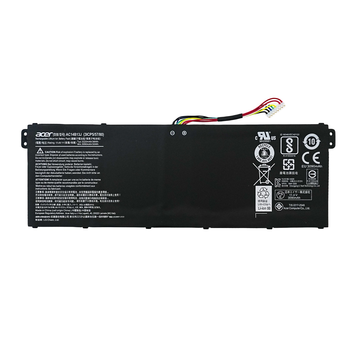 New Genuine AC14B13J Battery for Acer Aspire ES1-533 ES1-572 A314-21 CB5-311