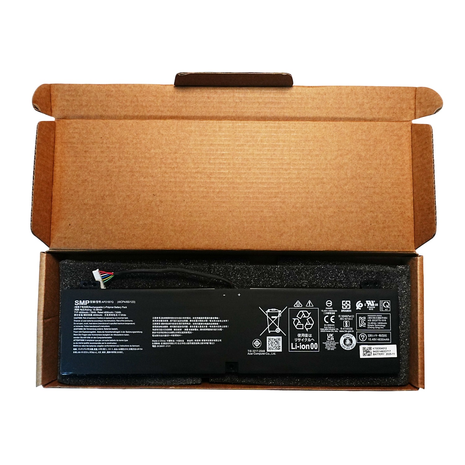 AP21B7Q Battery for Acer Predator Triton 300 SE PT314-51 PT314-52S