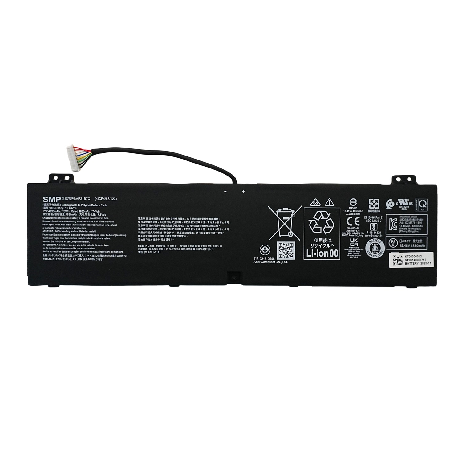 AP21B7Q Battery for Acer Predator Triton 300 SE PT314-51 PT314-52S