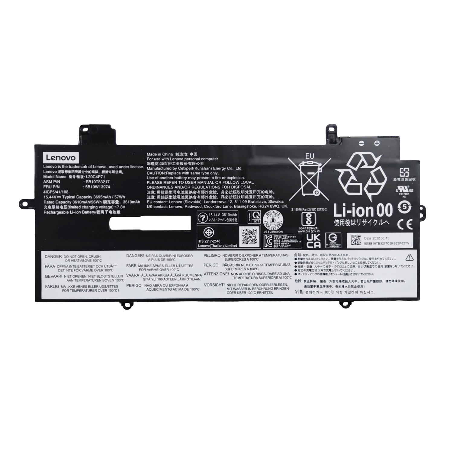 L20C4P71 L20D4P71 L20M4P71 Battery for Lenovo ThinkPad X1 Carbon Gen 9