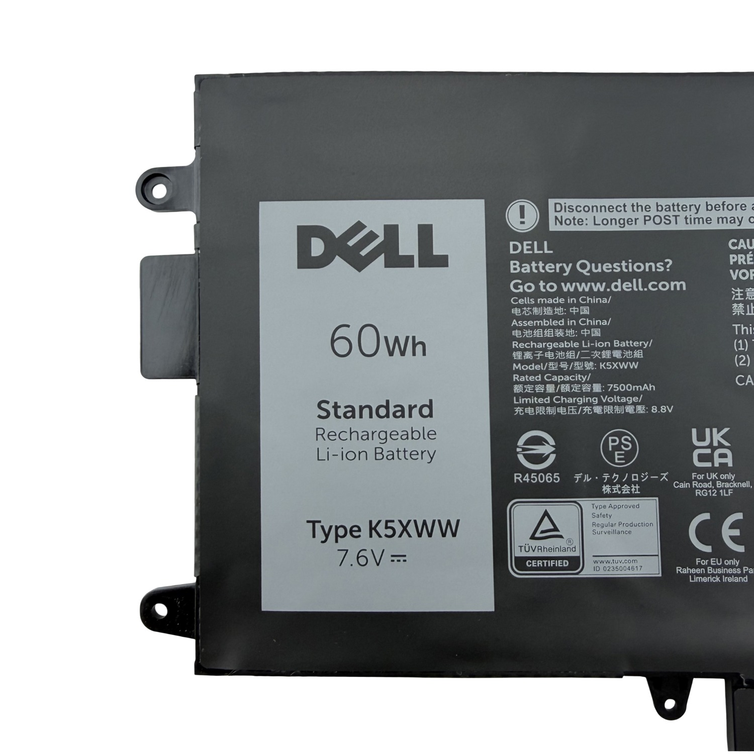 K5XWW 60Wh Battery for Dell Latitude 5289 7389 7390 2-in-1