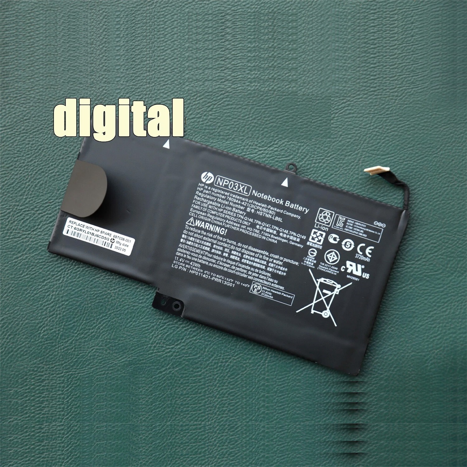 Genuine NP03XL Battery for HP Envy x360 15-U and Pavilion x360 13-A