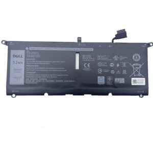 DXGH8 52Wh Battery for Dell XPS 13 9370 9380 and Compatible Laptops