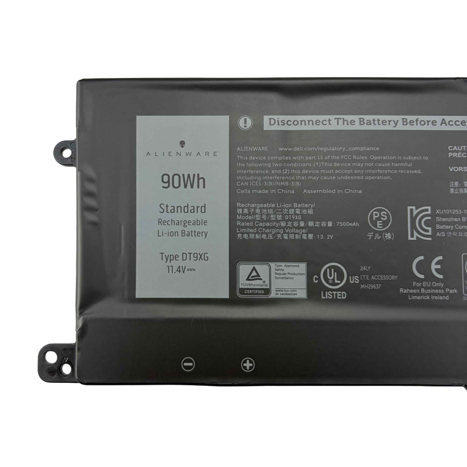 New Genuine DT9XG Battery for Dell Alienware Area-51m ALWA51M 90Wh